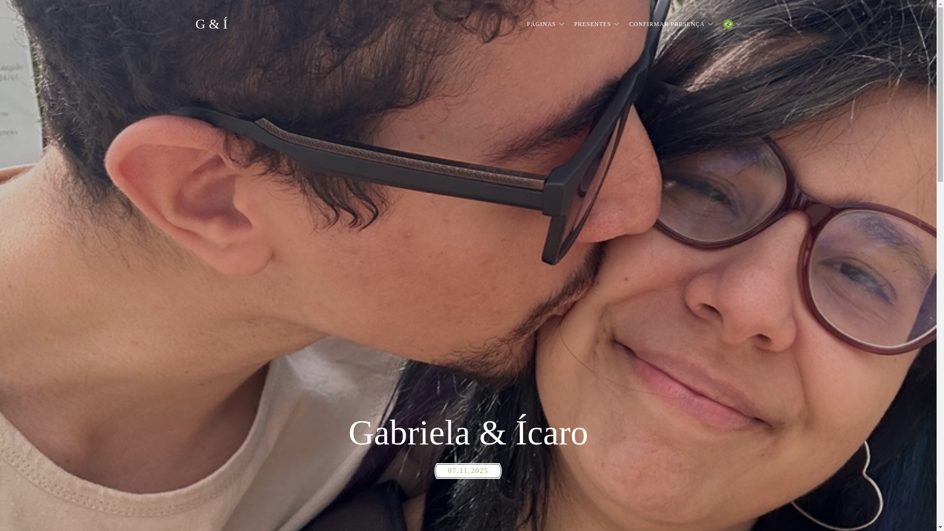 website screenshot of https://gabrielaeicaro.com.br/