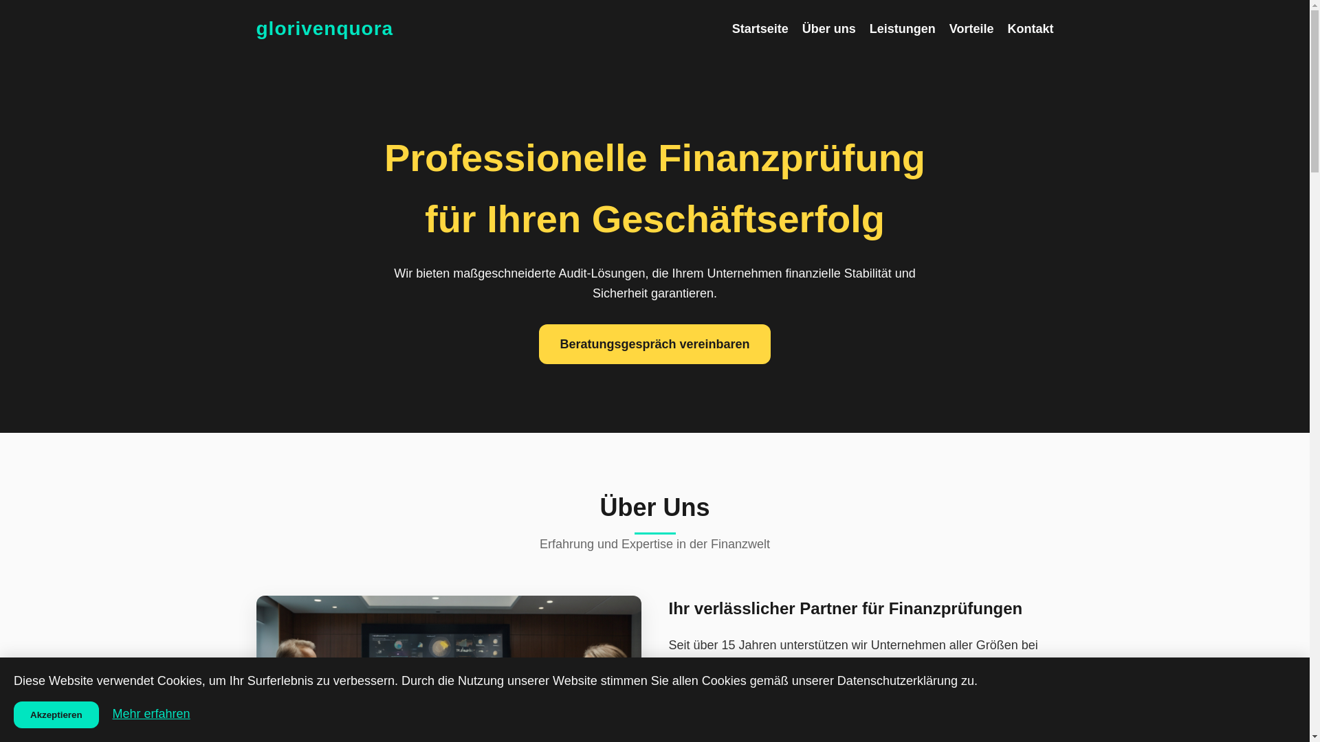 website screenshot of https://glorivenquora.com/