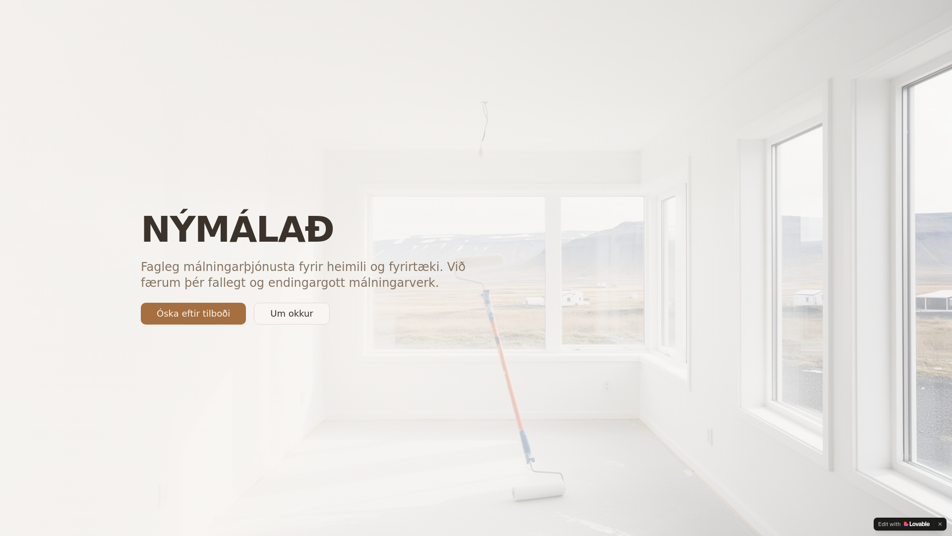 website screenshot of https://nymalad.is/