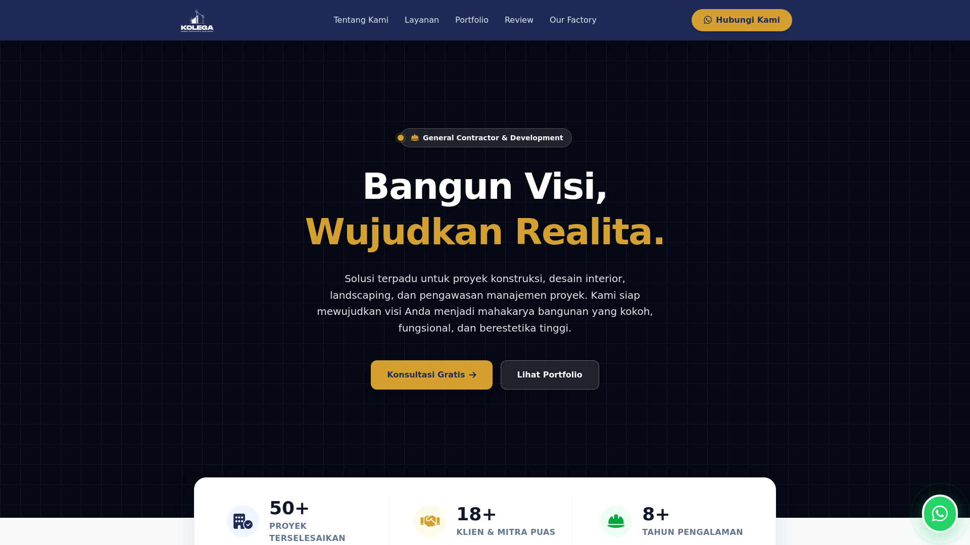 website screenshot of https://kolegaconsultant.com/