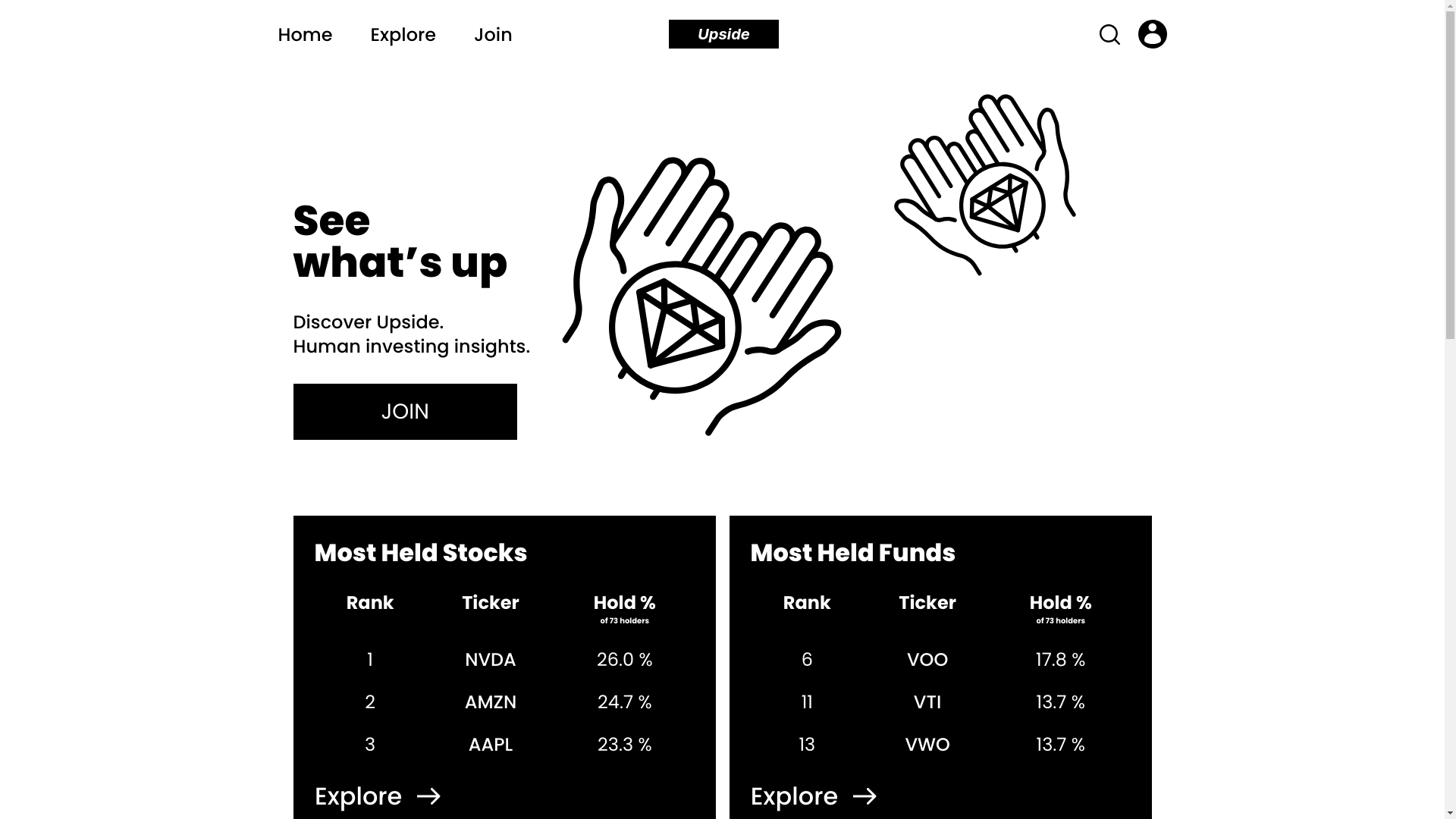 website screenshot of https://upsideinvest-main.pages.dev/