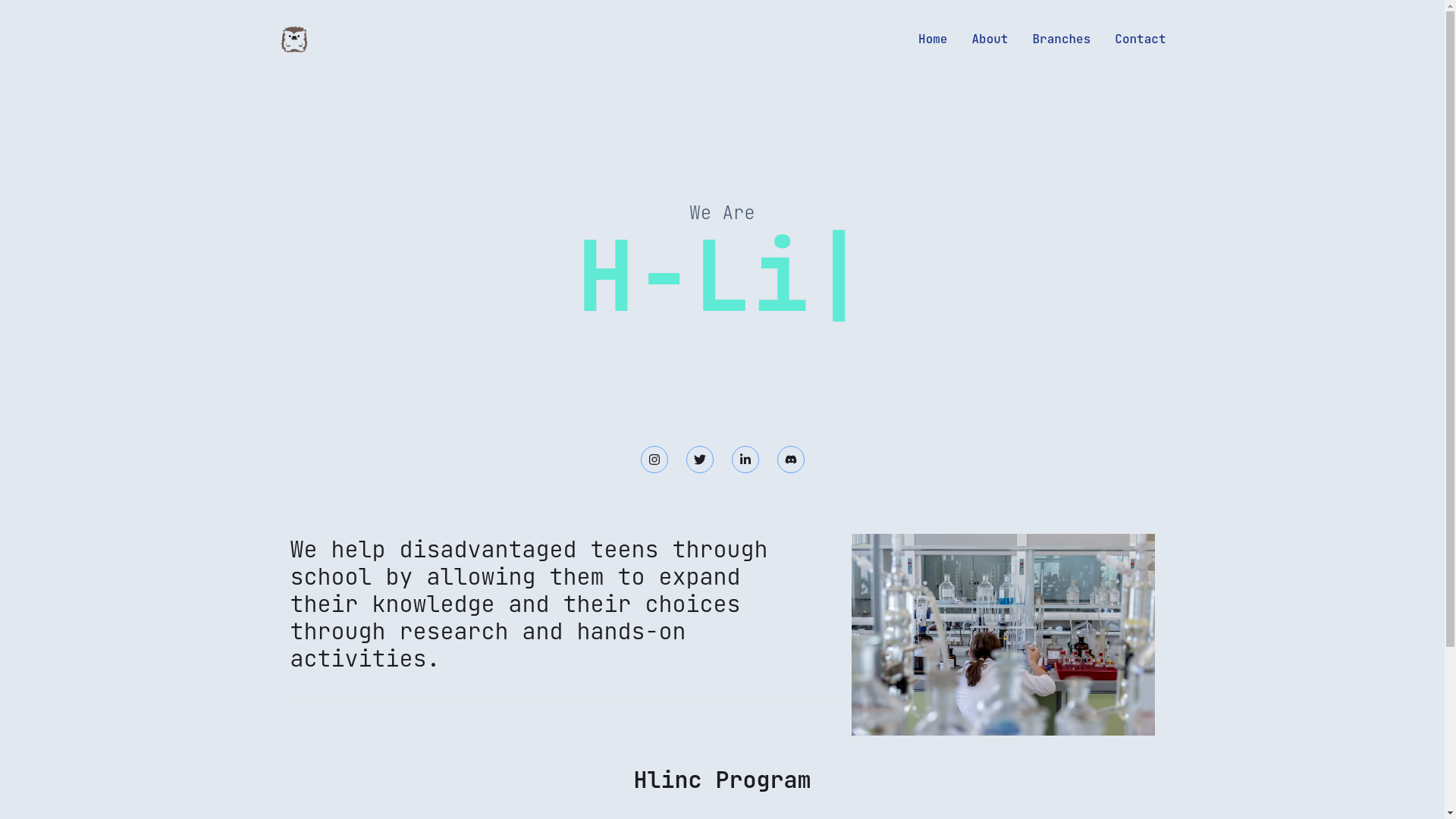 website screenshot of https://h-linc.org/