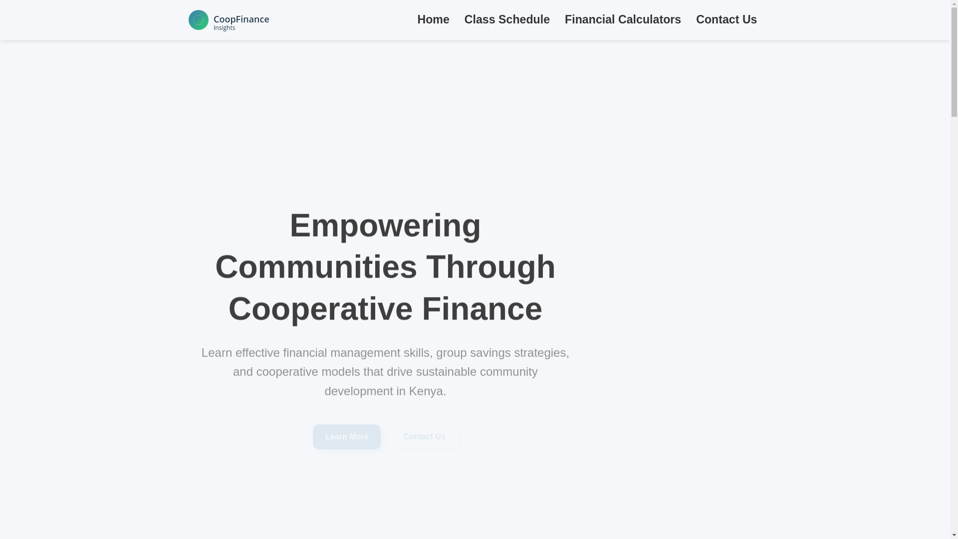 website screenshot of https://coopfinanceinsights.com/