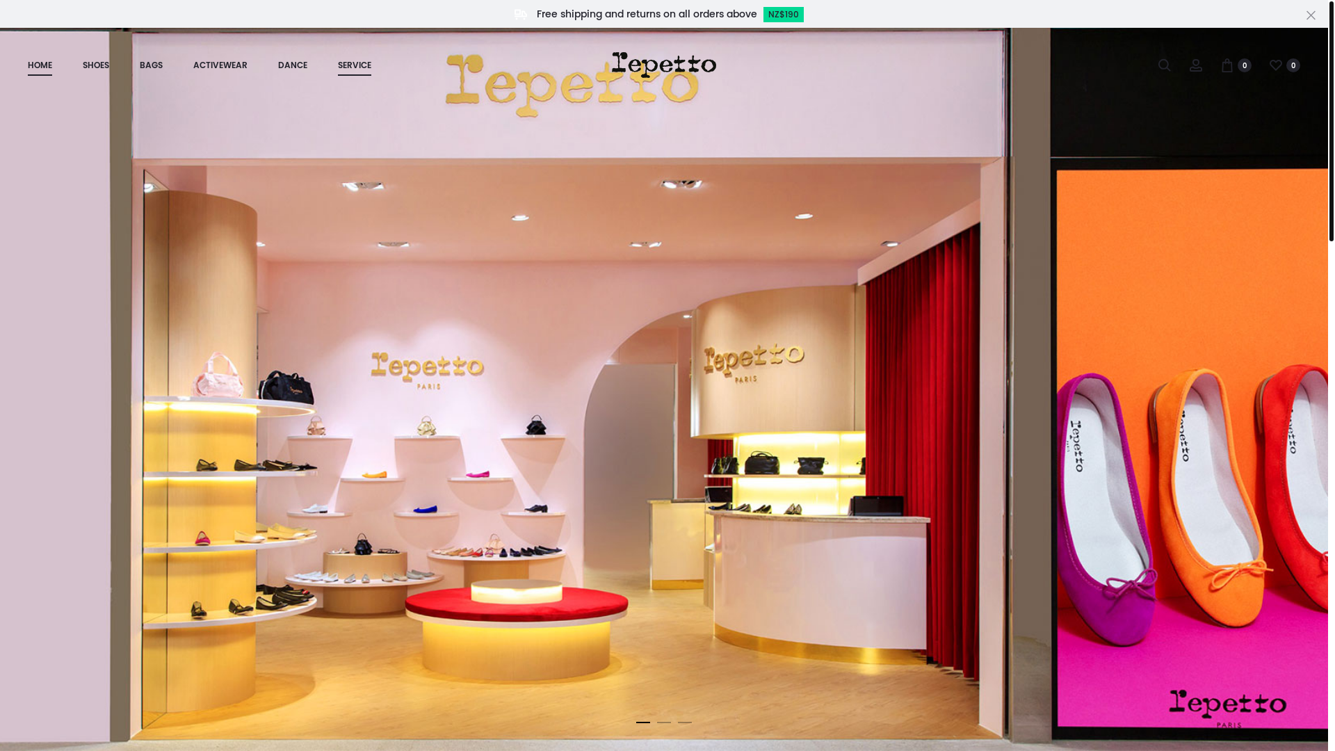 website screenshot of https://www.repetto.nz/