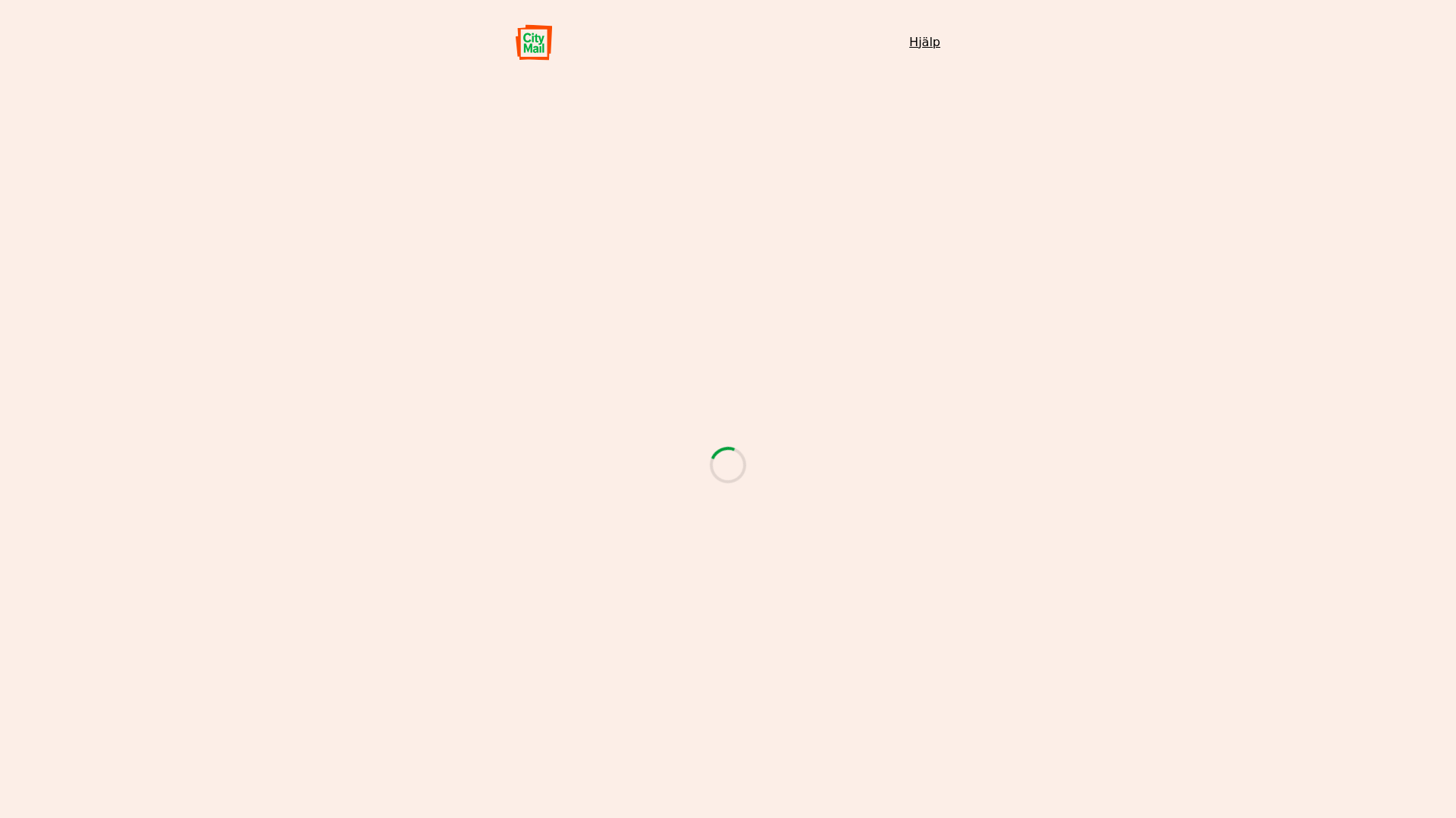website screenshot of https://app.citymail.se/home/_EceR4NEE