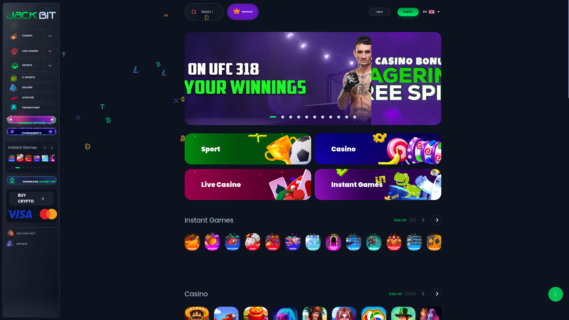 website screenshot of https://jacckbit.com/