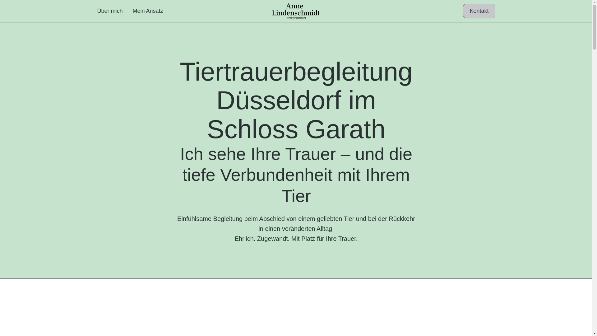 website screenshot of https://anne-lindenschmidt-tiertrauer.de/