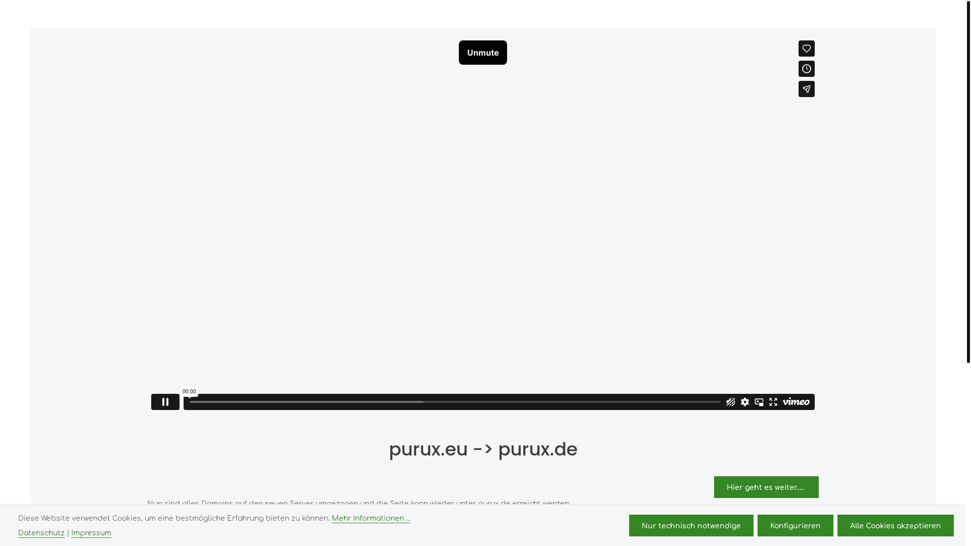 website screenshot of https://purux.eu/