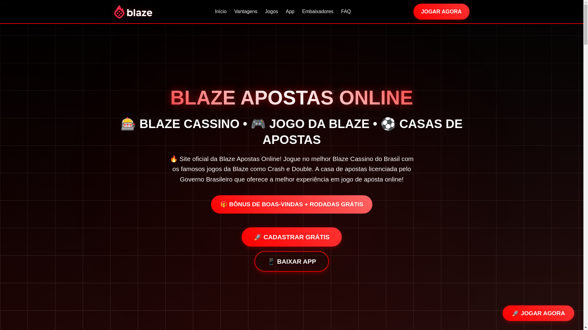 website screenshot of https://blazeapostasonline.com.br/