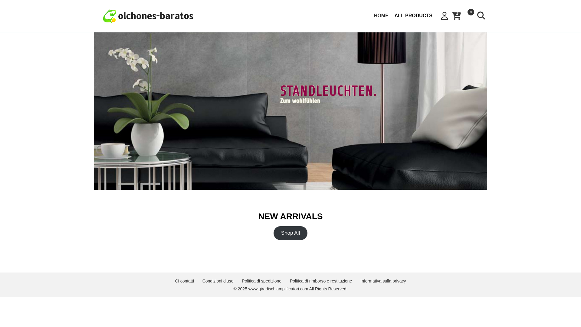 website screenshot of https://giradischiamplificatori.com/