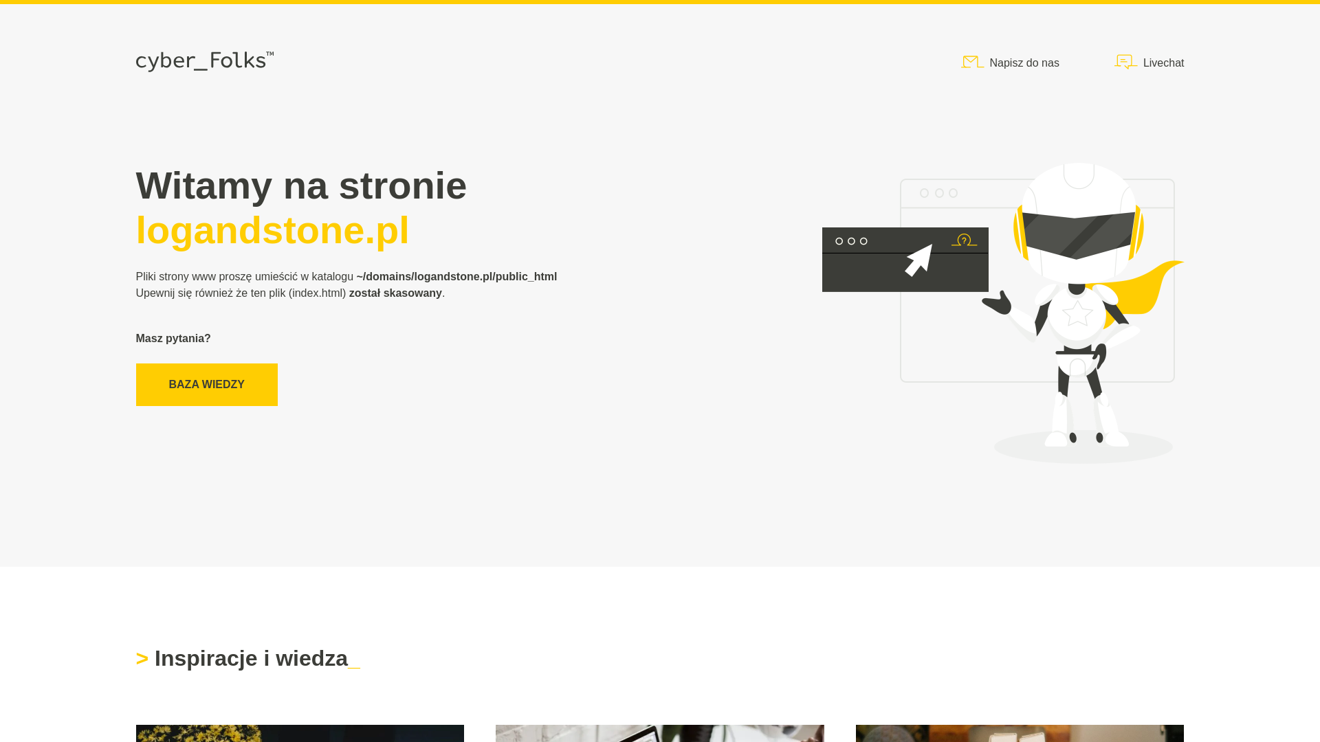 website screenshot of https://logandstone.pl/