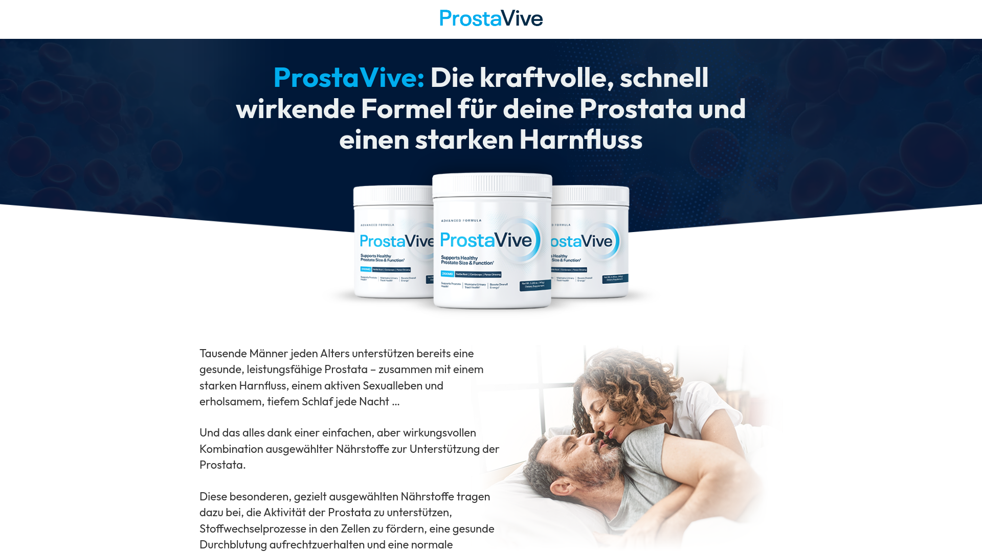 website screenshot of https://prostataloesung.com