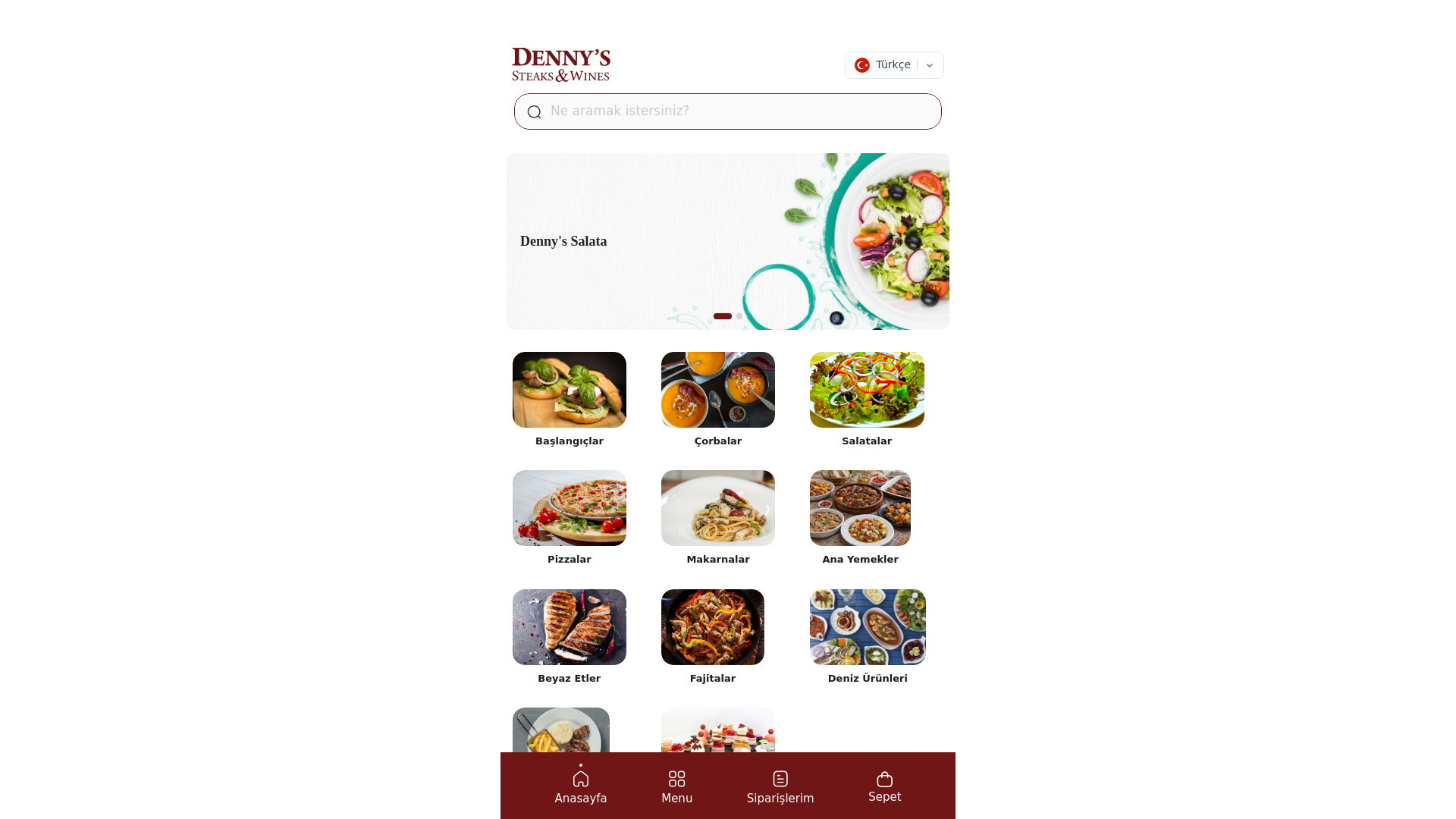 website screenshot of https://dennysrestaurantbodrum.com