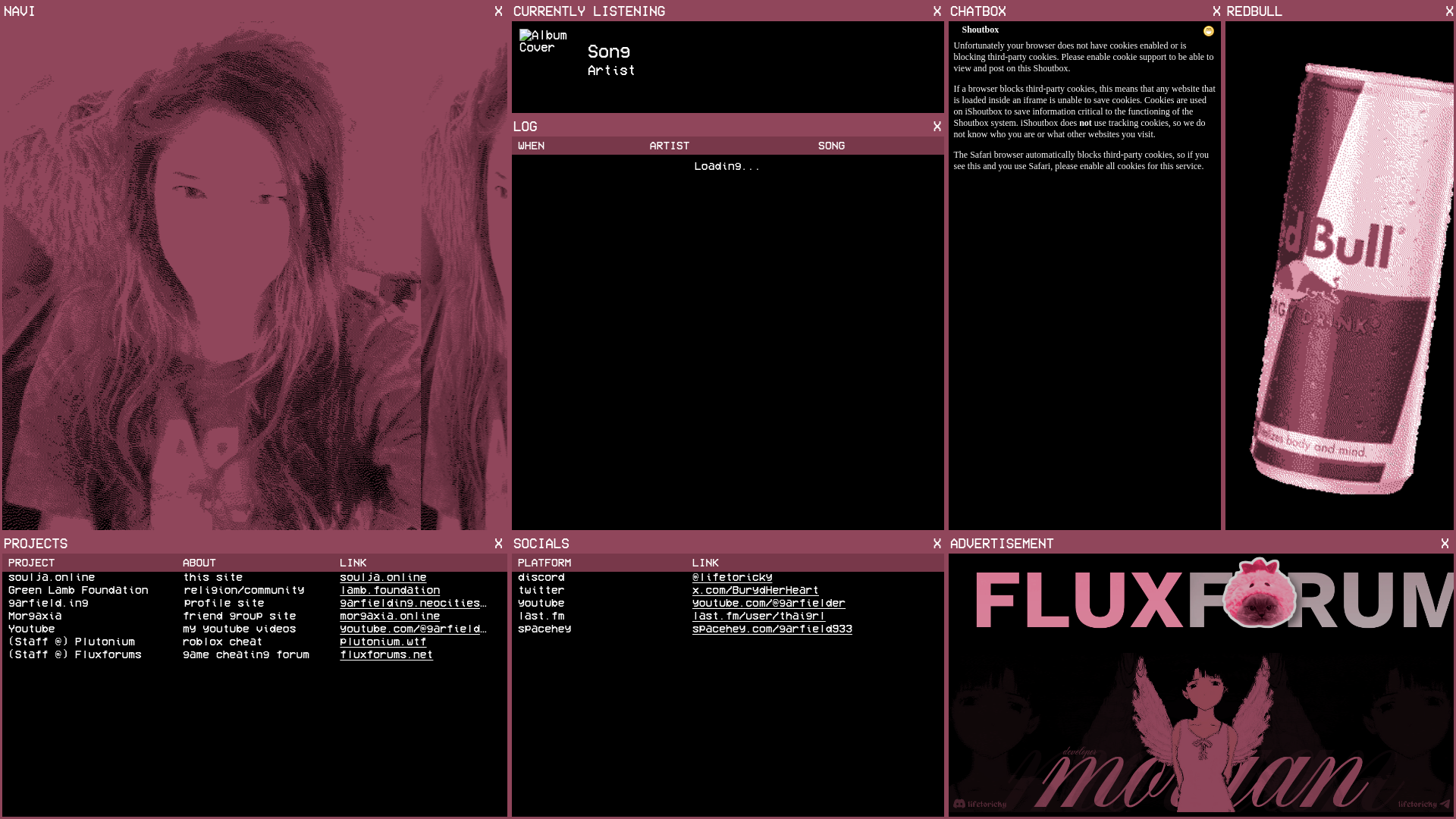 website screenshot of https://soulja.online/