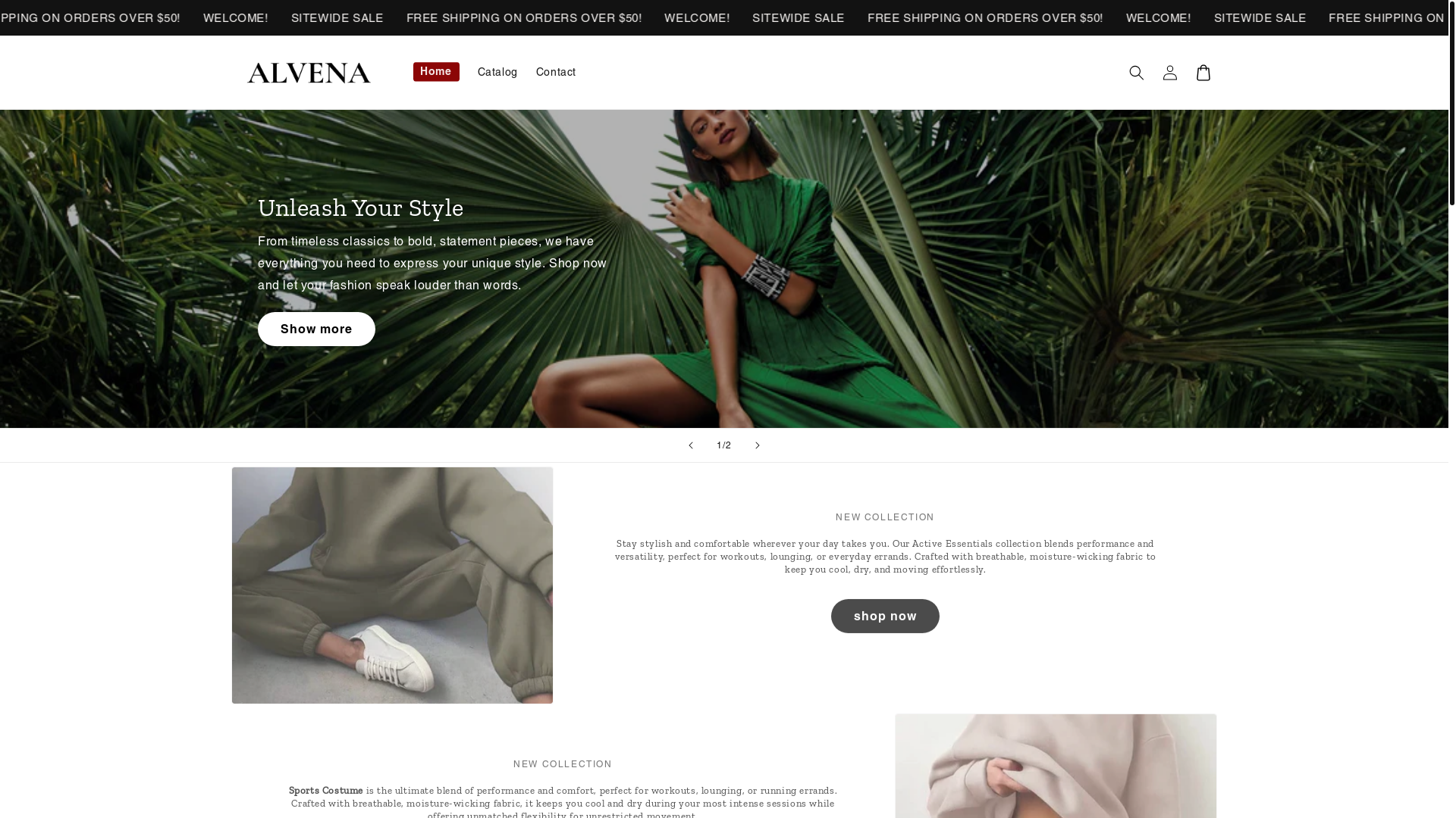 website screenshot of https://tryalvena.com/