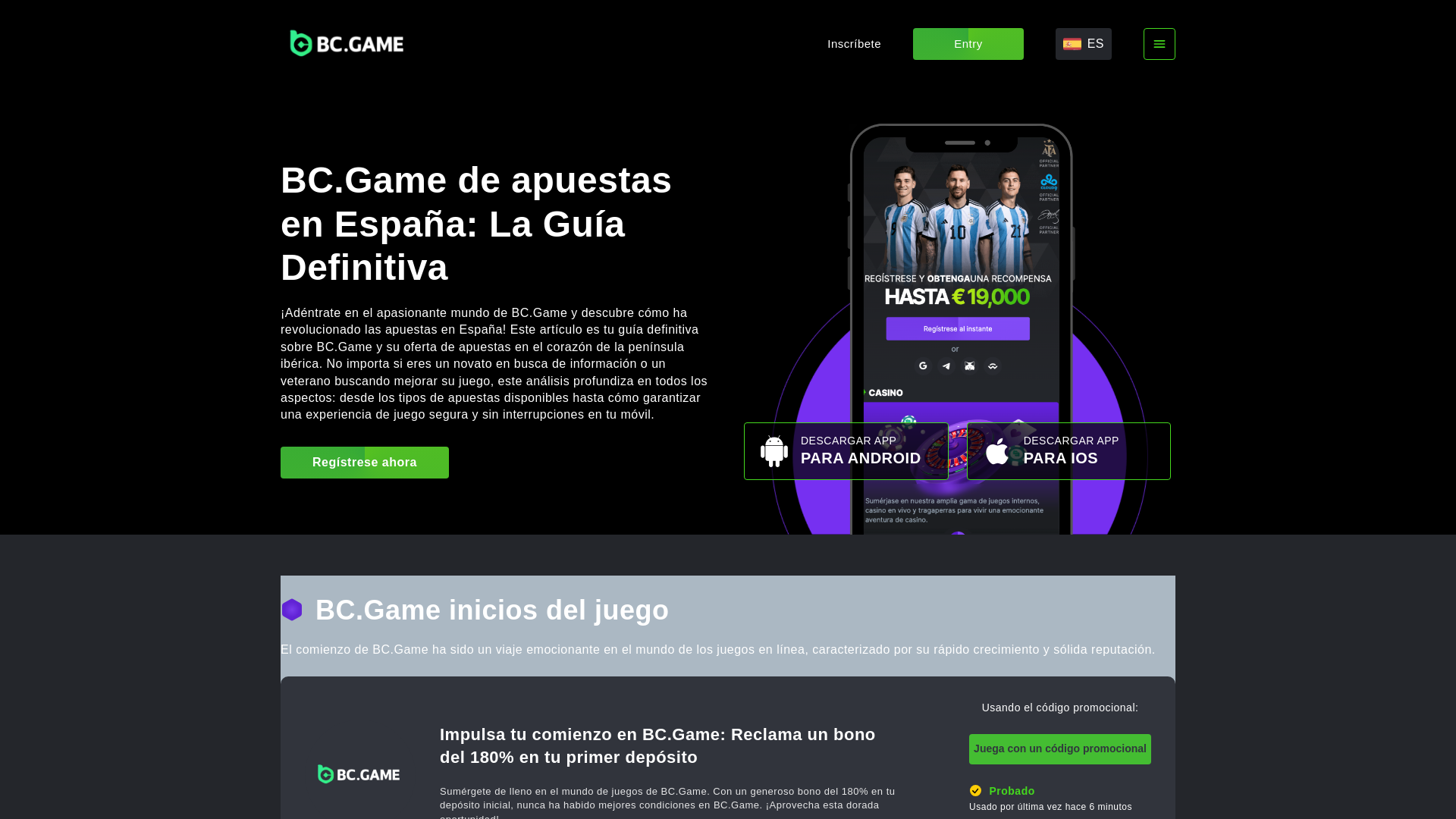website screenshot of https://bcgame-apuestas.com/