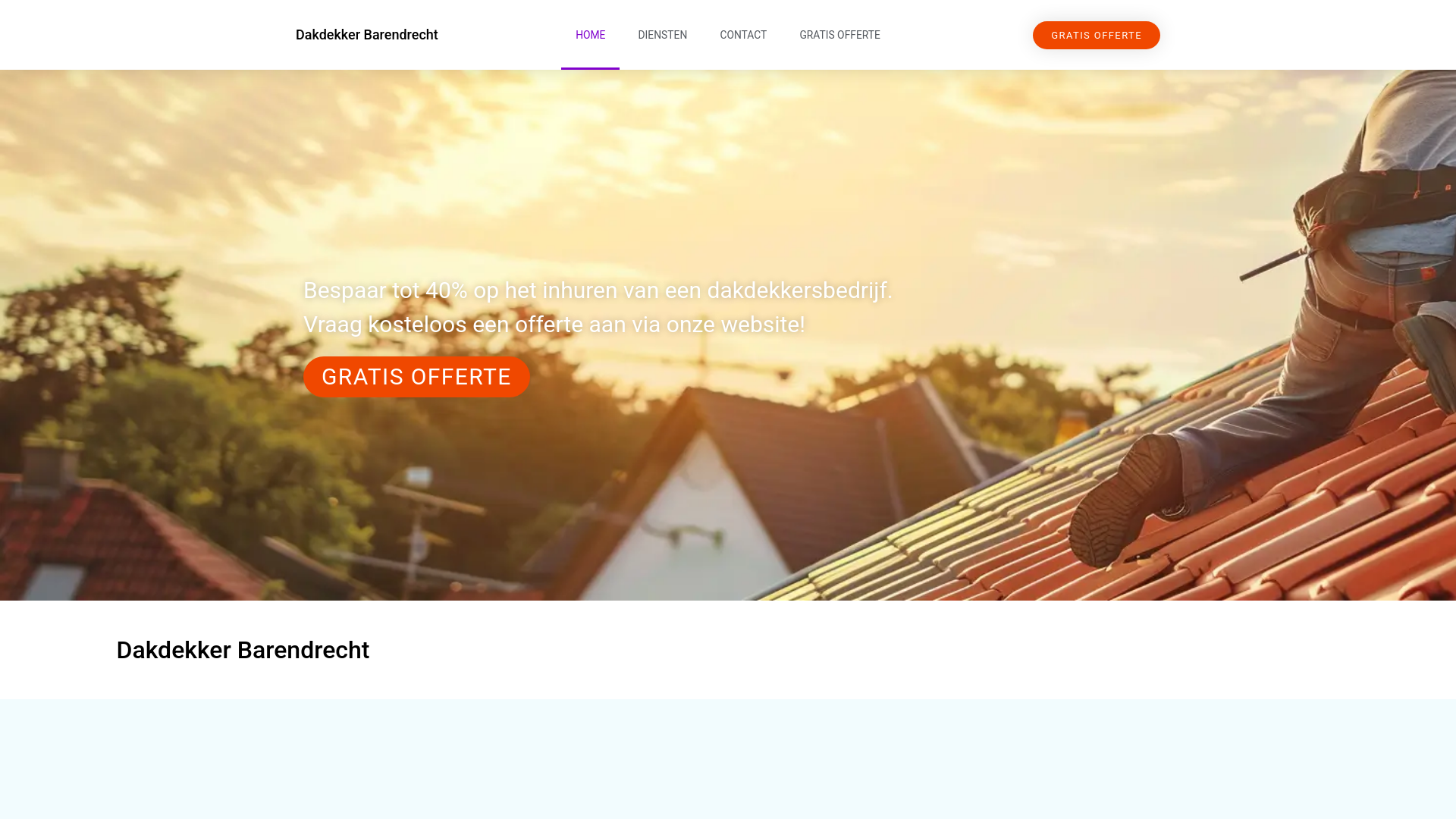 website screenshot of https://dakdekkerbarendrecht.net/