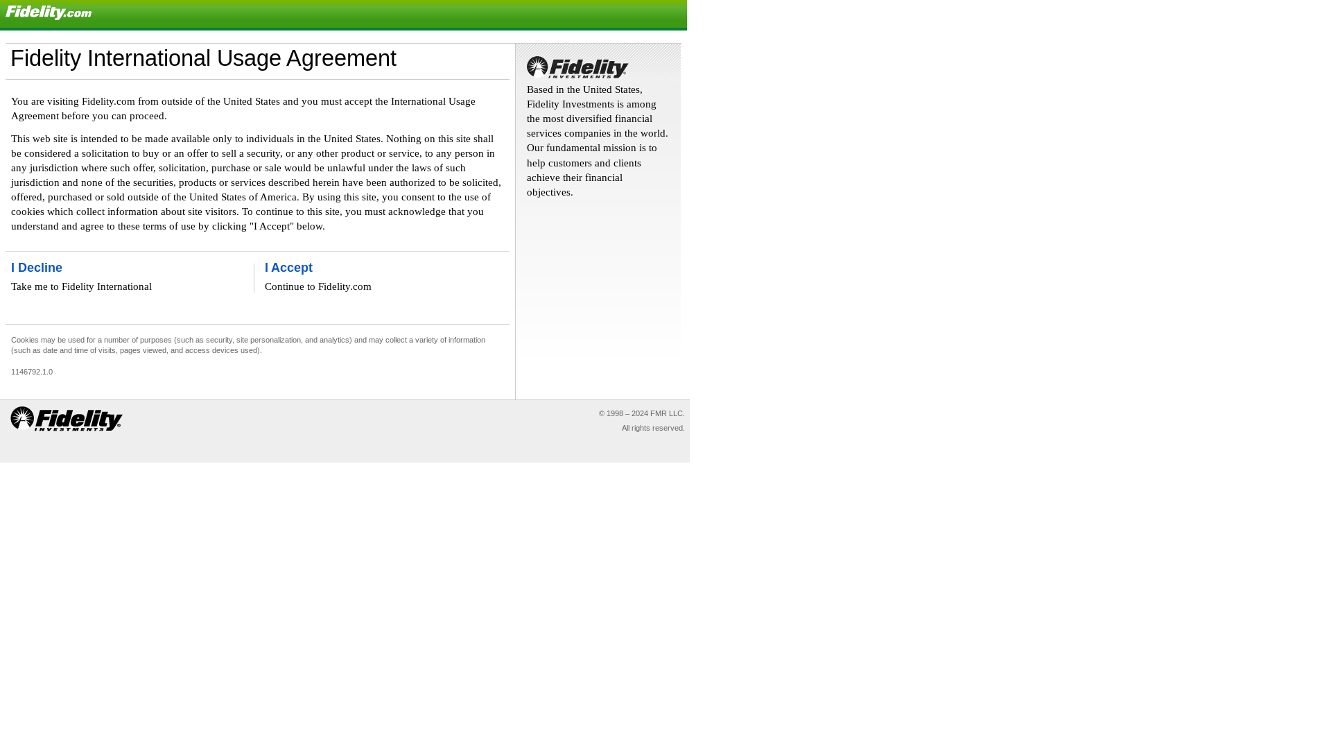 website screenshot of https://fidelity.com/