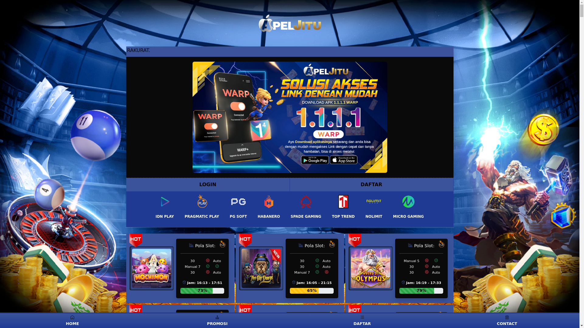 website screenshot of https://petikapelmerah.pages.dev/