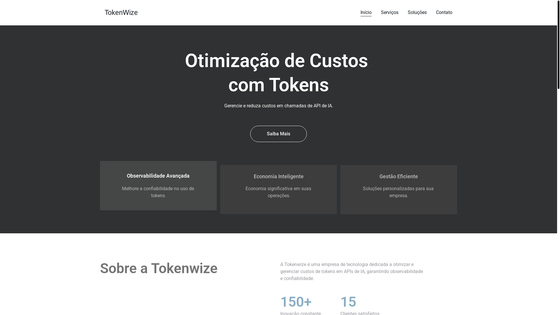 website screenshot of https://tokenwize.ai/