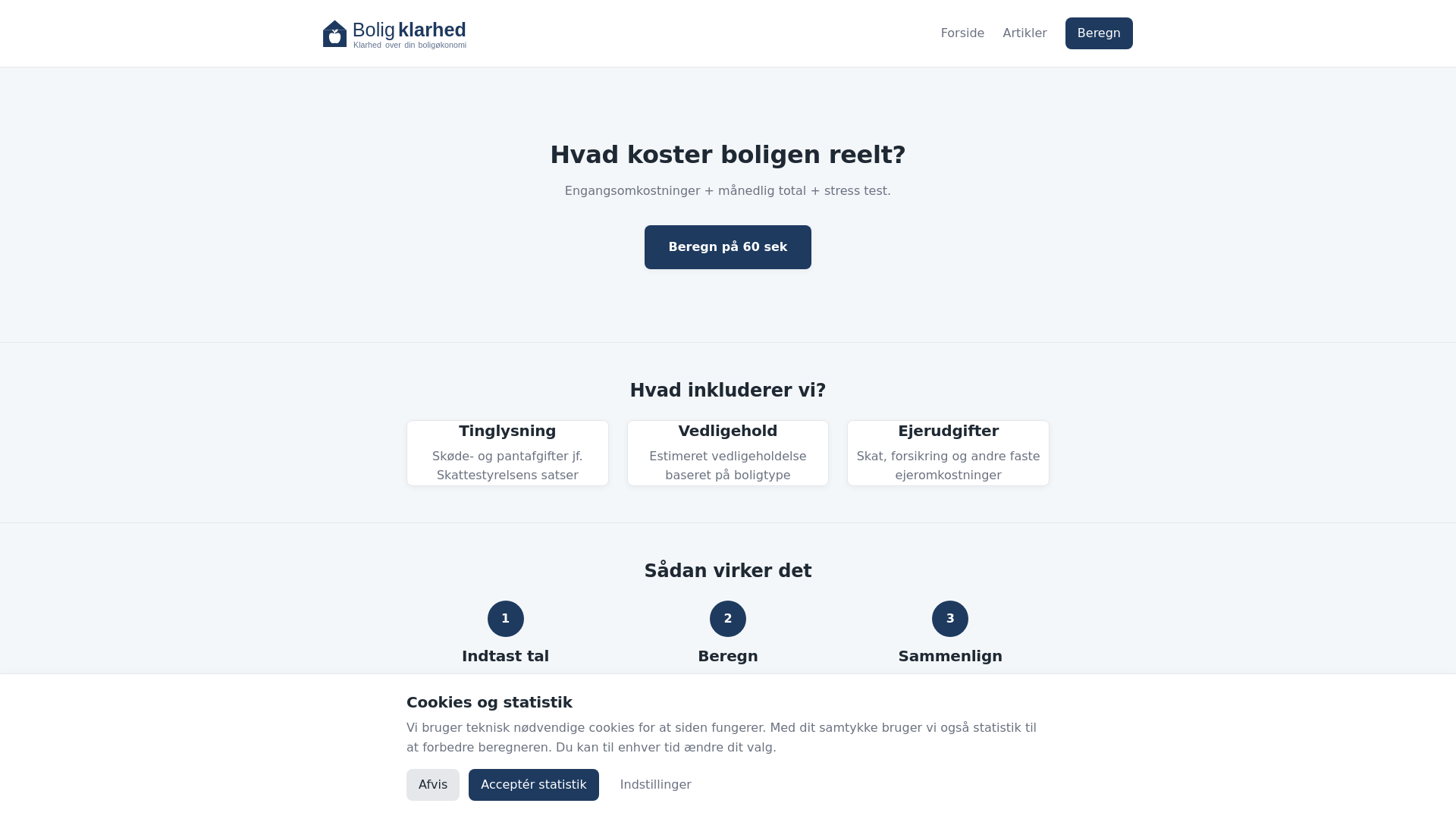 website screenshot of https://boligklarhed.dk/