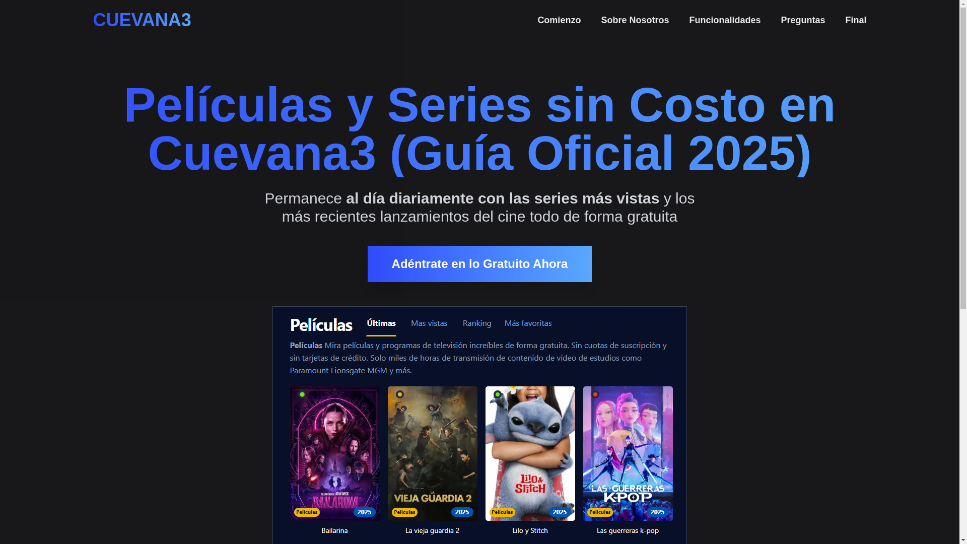 website screenshot of https://cuevana3-6u24.pages.dev/