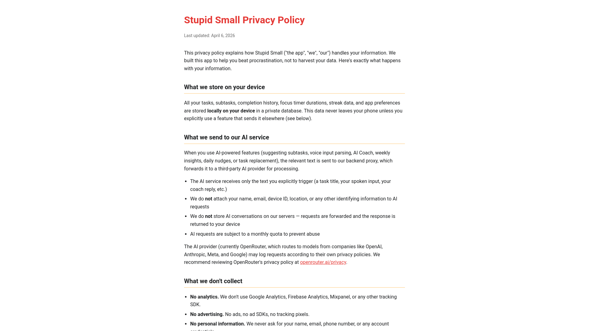 website screenshot of https://stupidsmall-privacy.pages.dev/