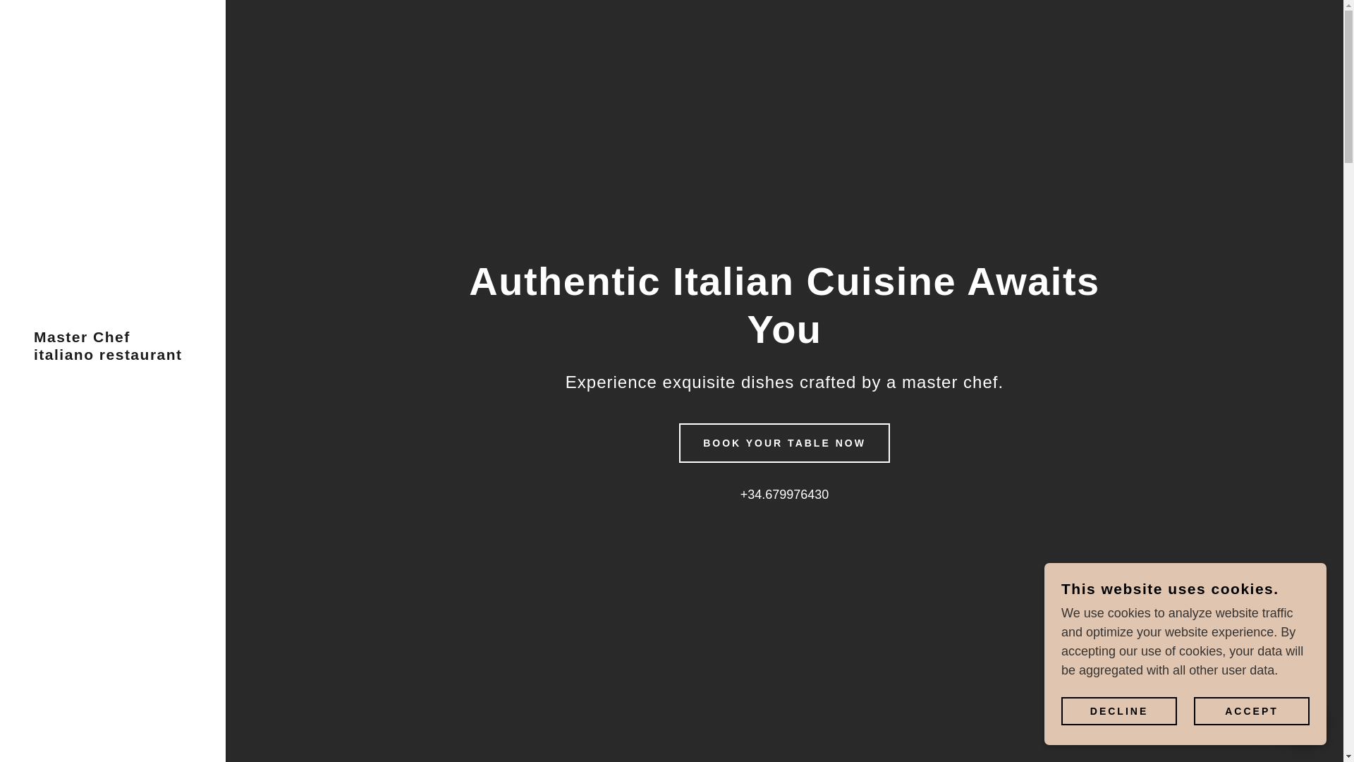 website screenshot of https://masterchefitaliano.eu/