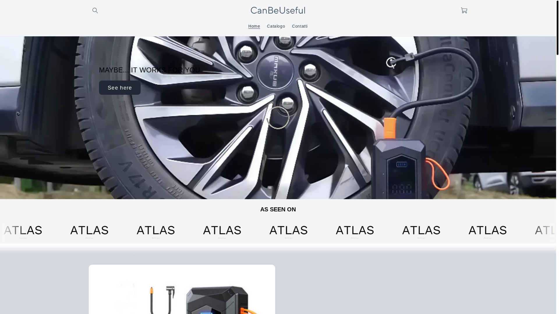 website screenshot of https://canbeuseful.it/