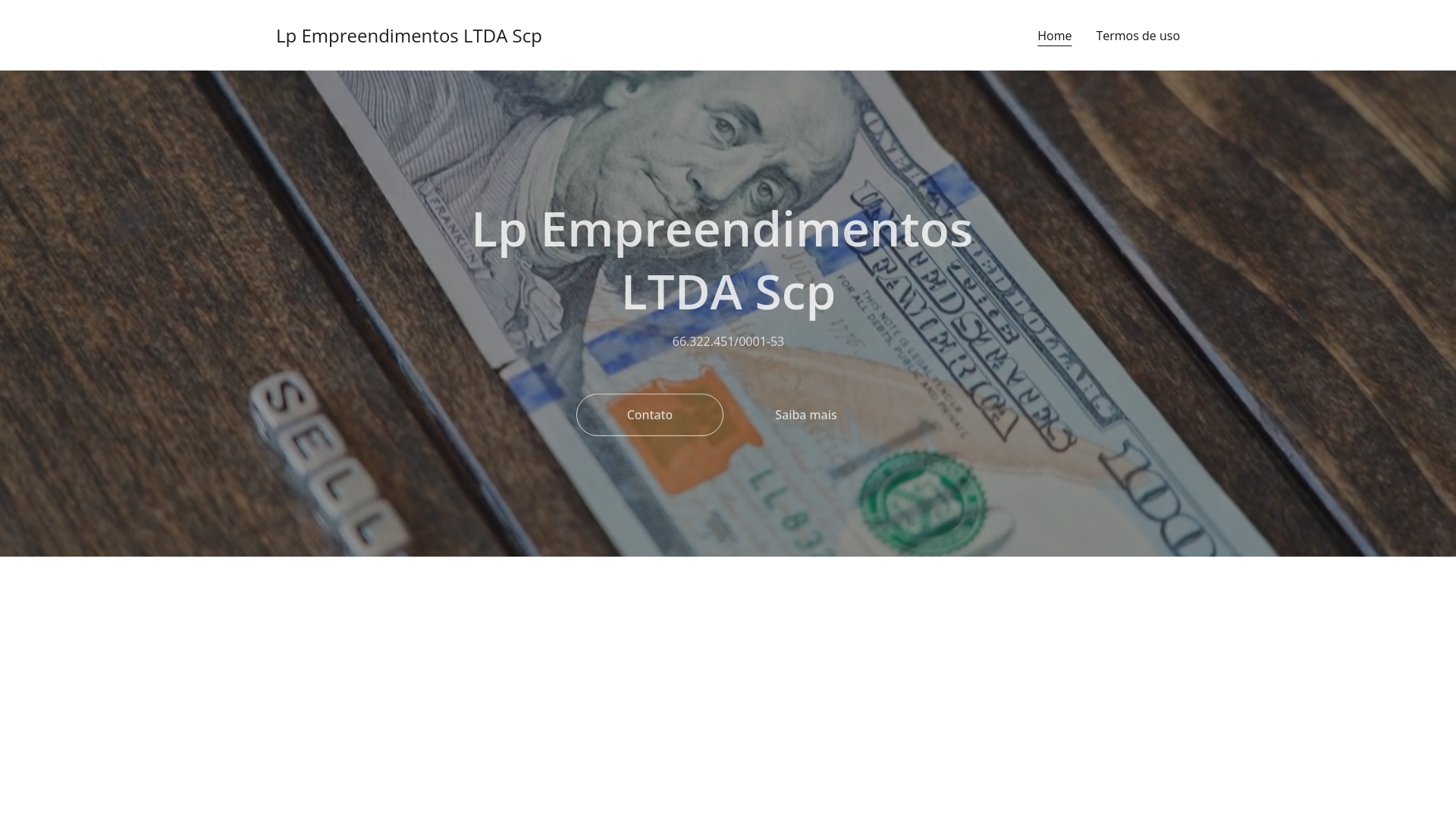 website screenshot of https://lpempreendimentosltdascp.com/
