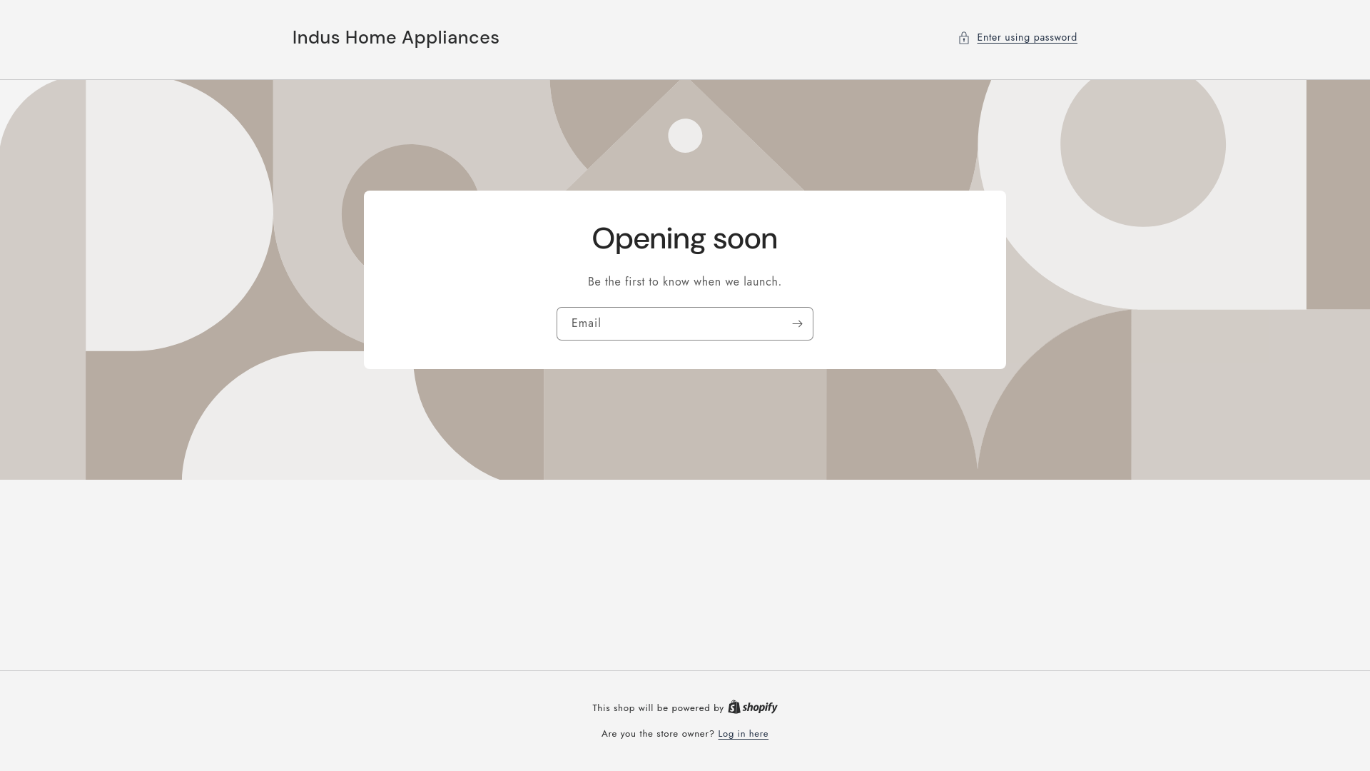 website screenshot of https://induskitchenappliances.com/