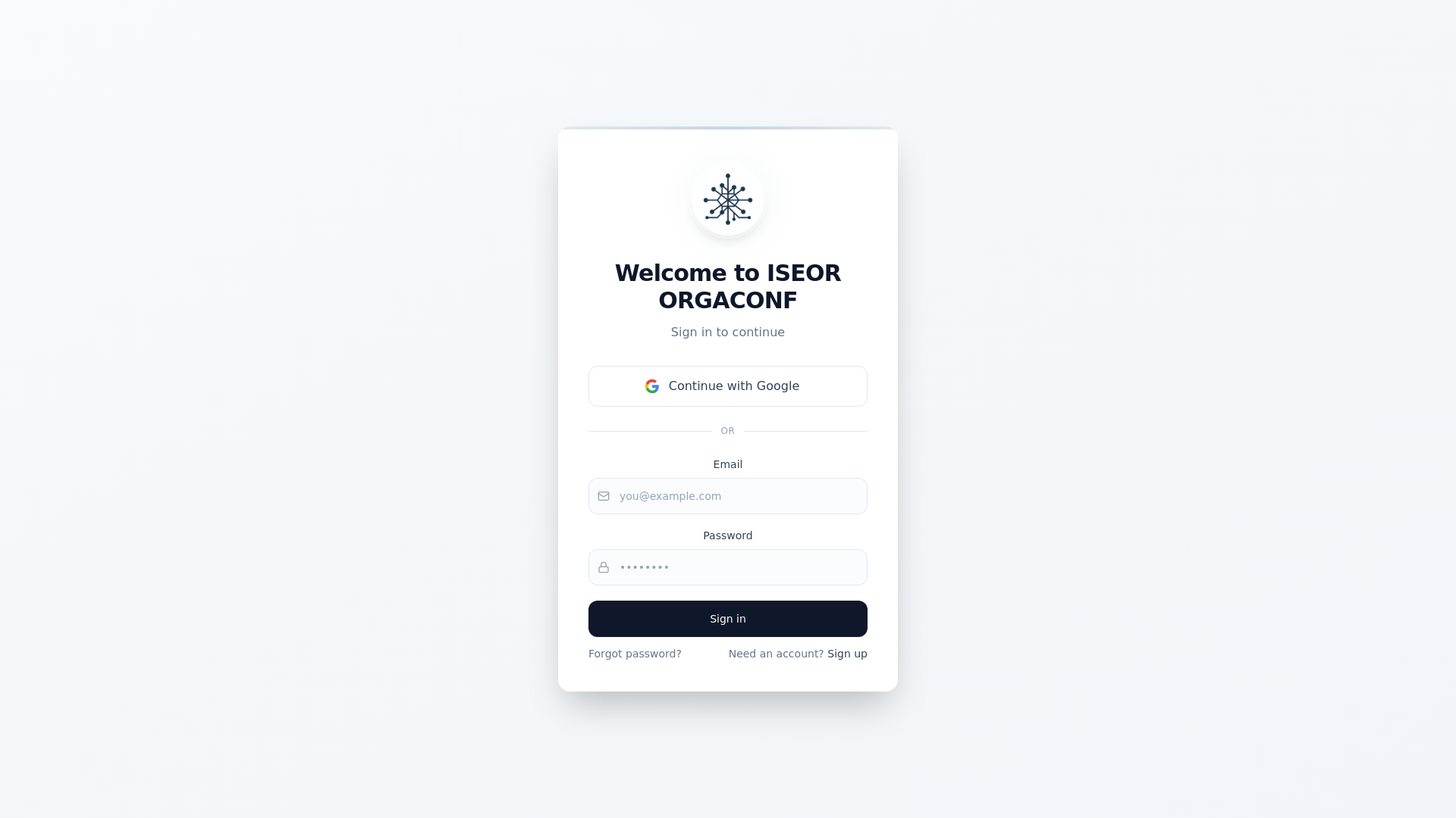 website screenshot of https://iseorconferences.com