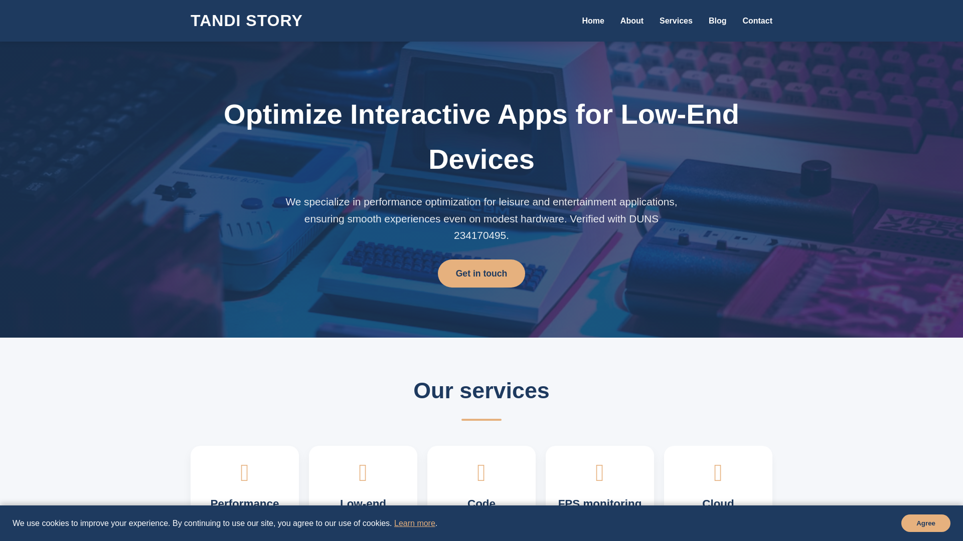 website screenshot of https://tandi.pages.dev/