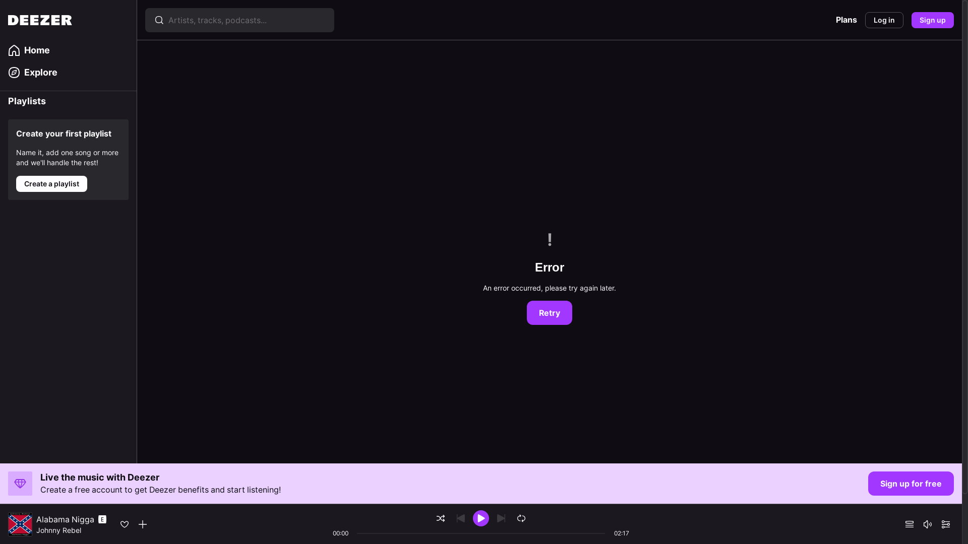 website screenshot of https://www.deezer.com/us/album/200551072