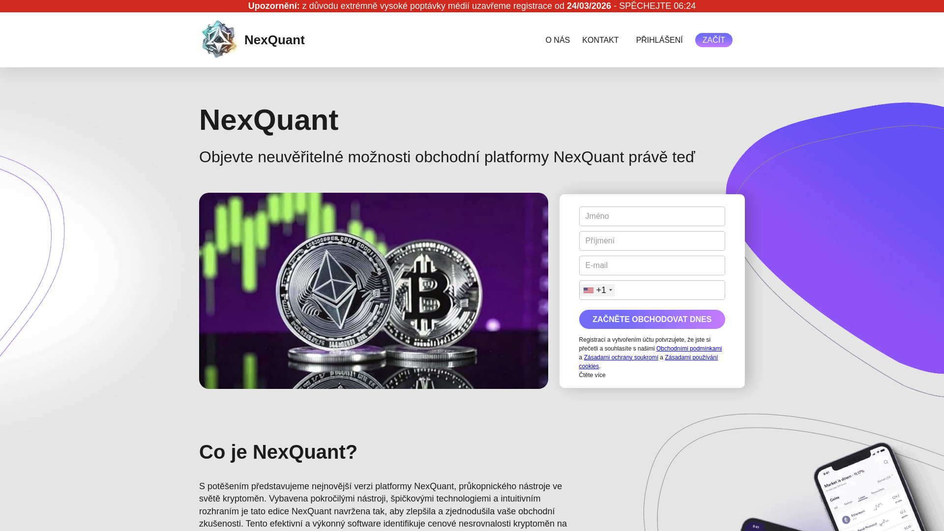website screenshot of https://nexquantai.net/