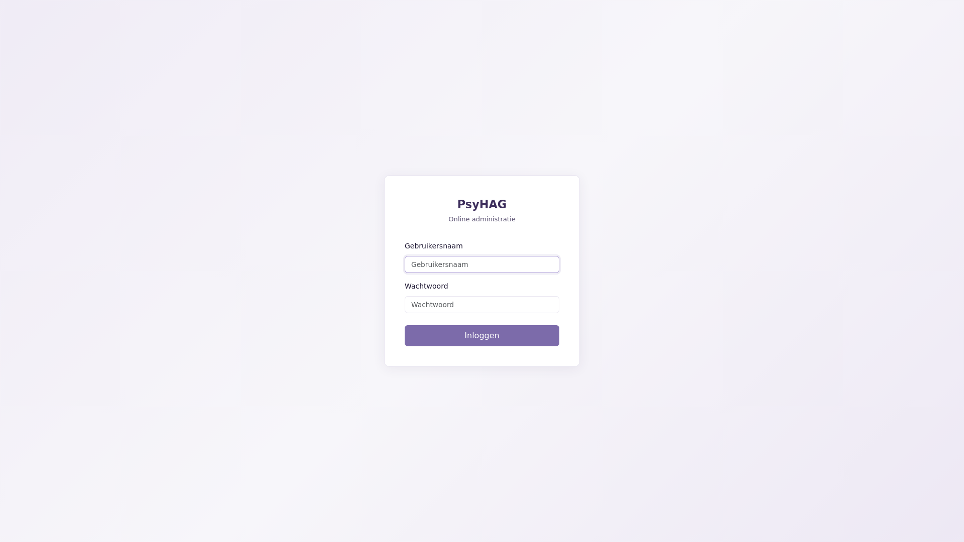 website screenshot of https://psyhagleden.nl/