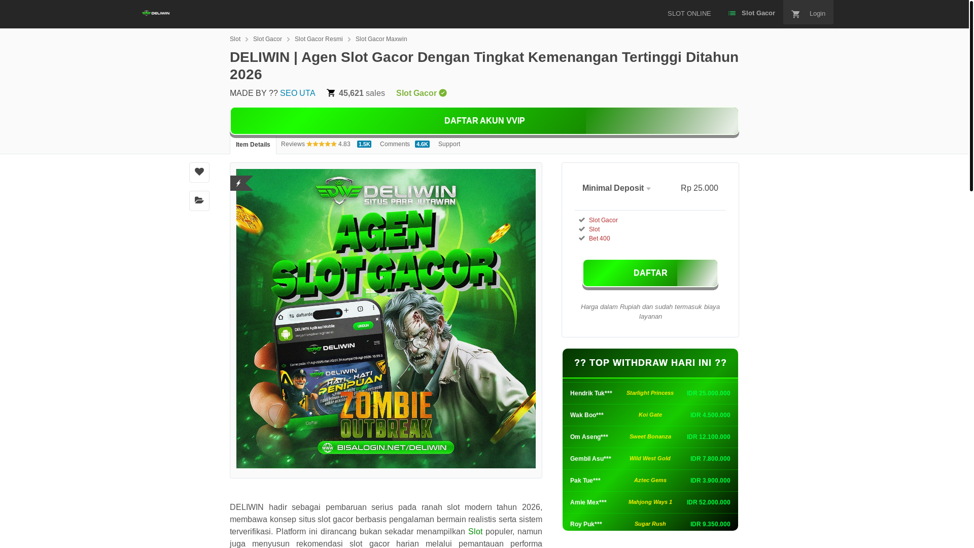 website screenshot of https://deliwin-slebewgang.pages.dev/