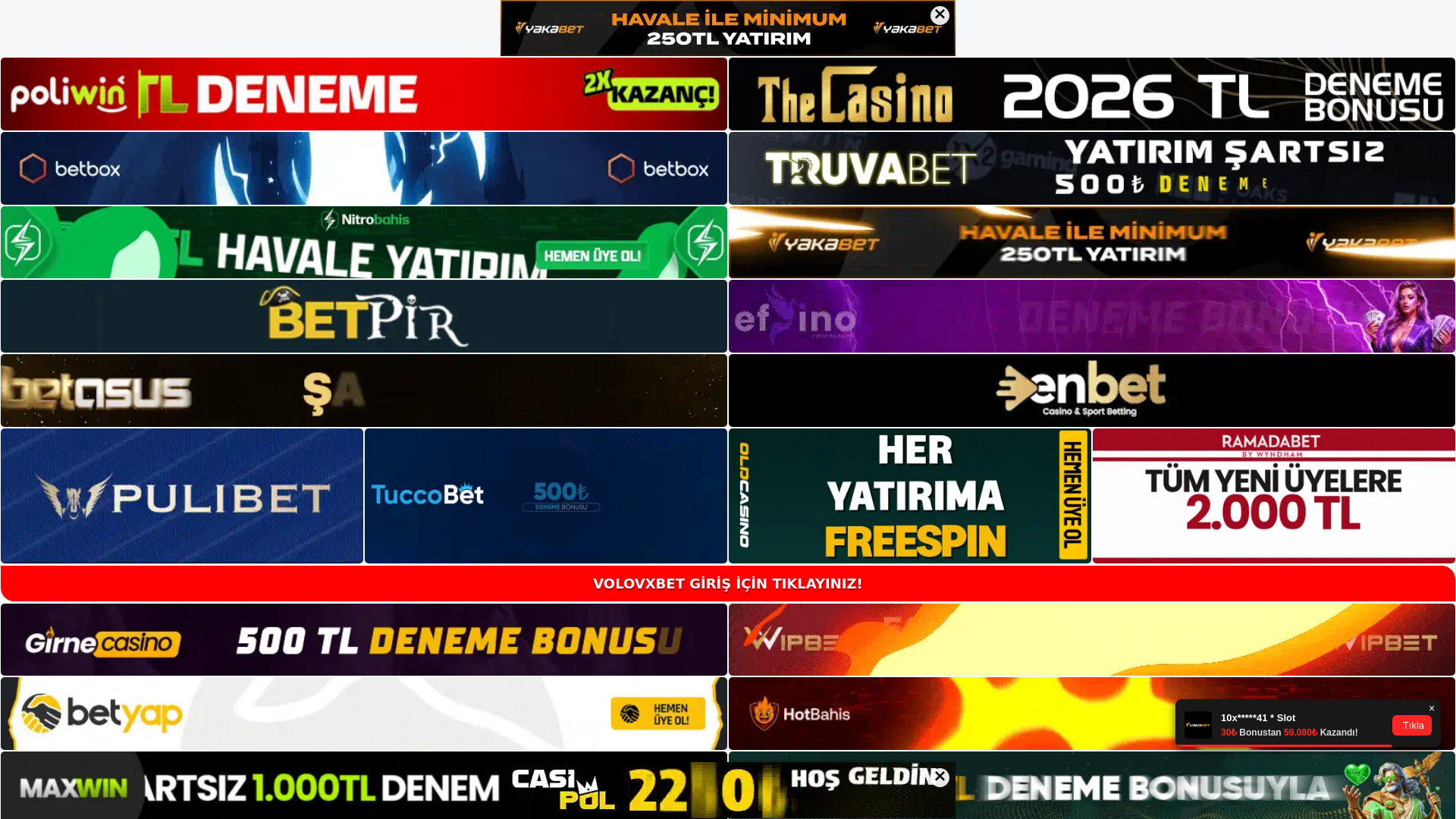 website screenshot of https://volvoxbetgirisi.com