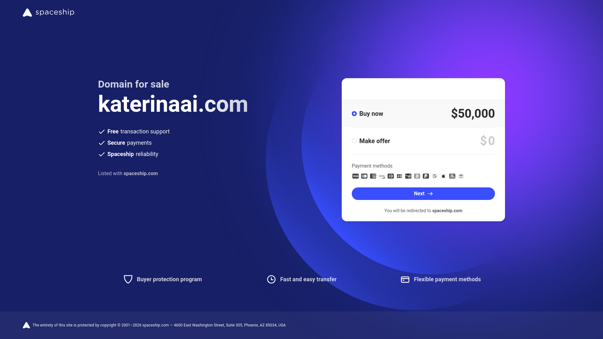 website screenshot of https://katerinaai.com