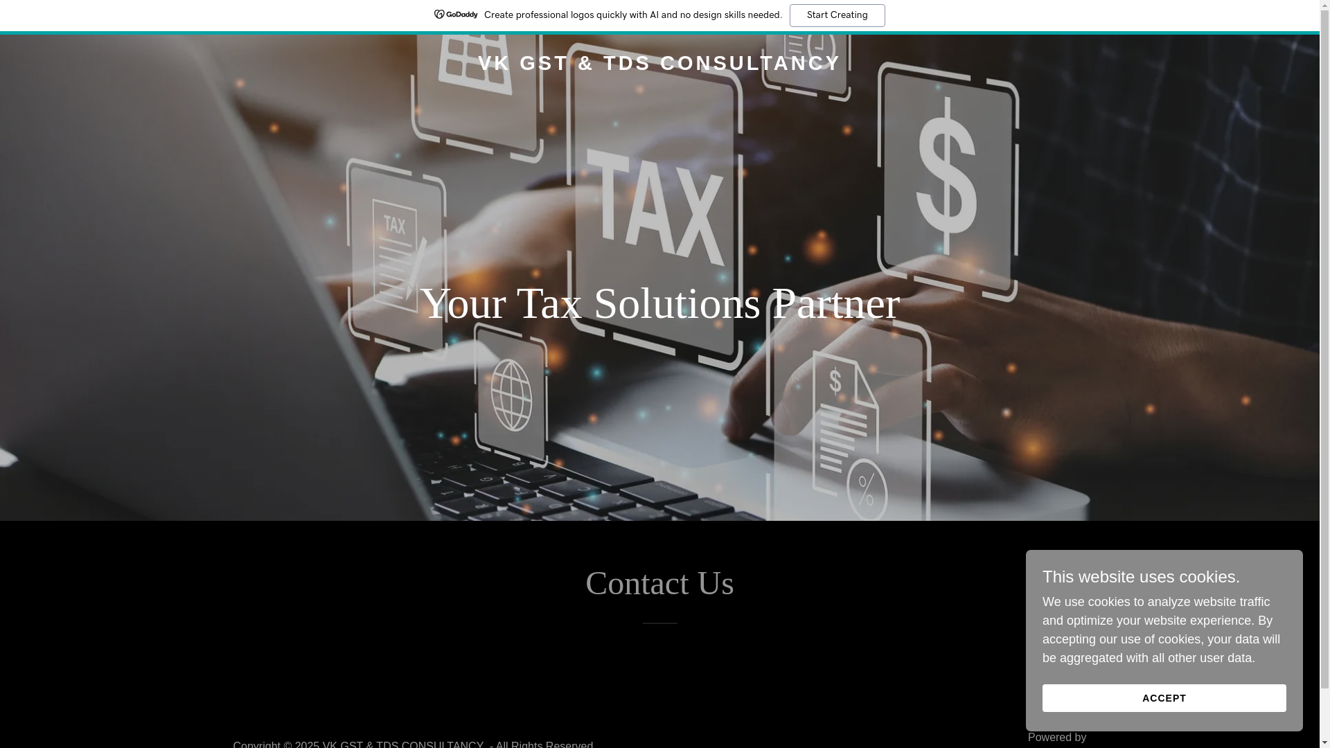 website screenshot of https://vkgsttds.com/