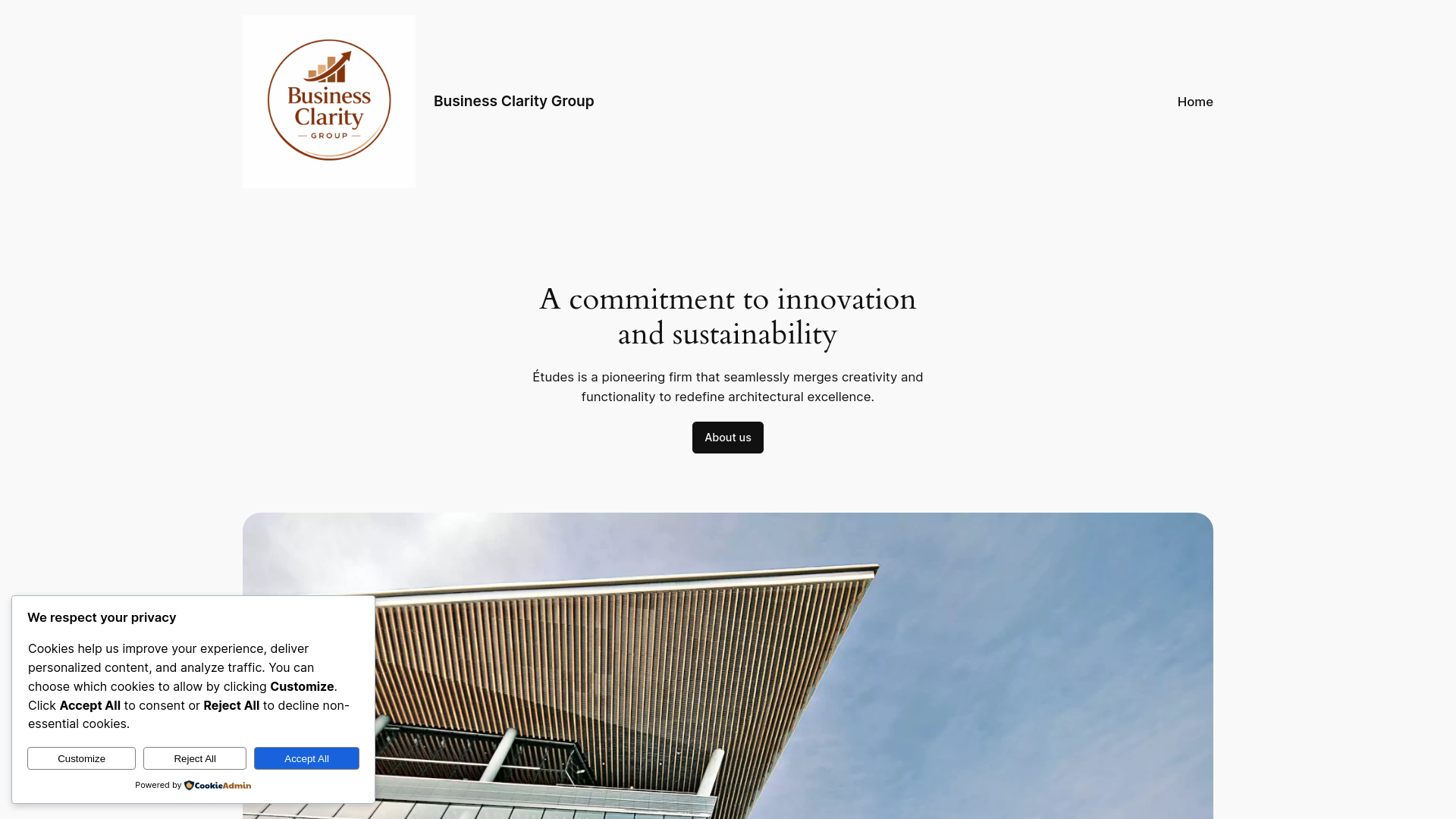 website screenshot of https://businessclaritygroup.co.uk