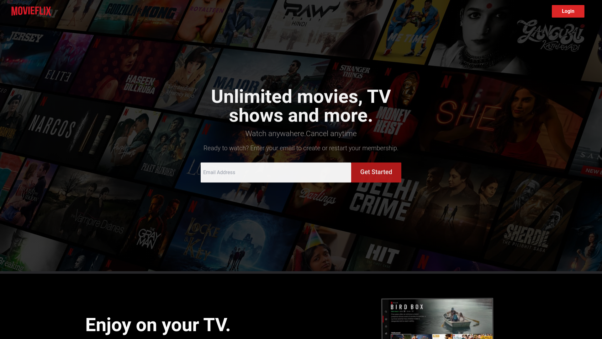 website screenshot of https://moviefix-stream.vercel.app
