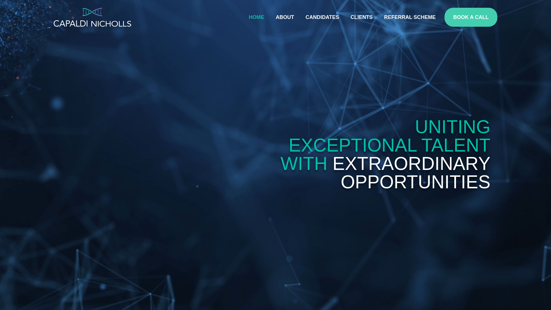 website screenshot of https://stem-recruitment.co.uk