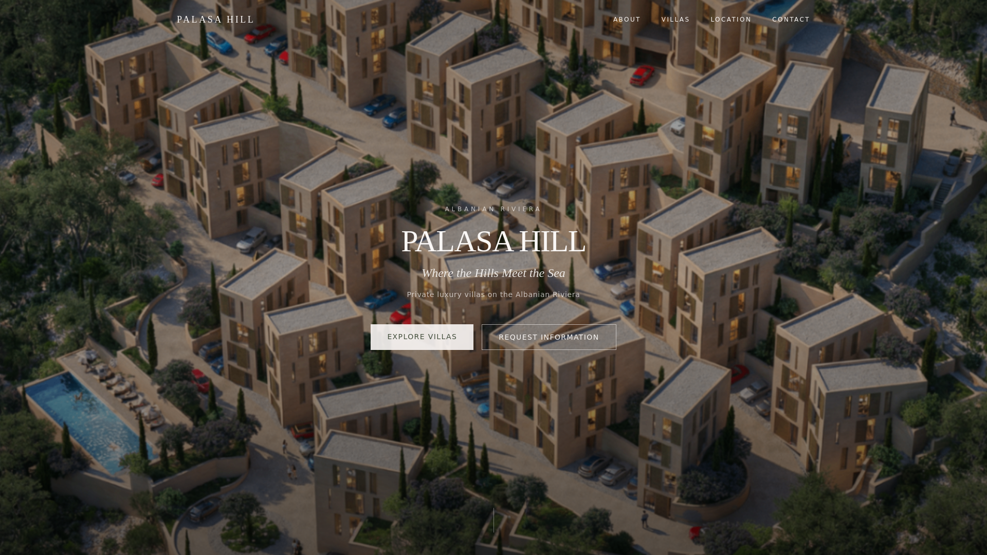 website screenshot of https://palasahill.com/