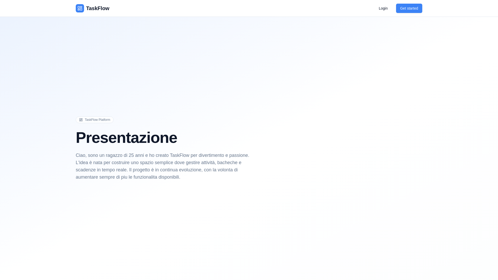 website screenshot of https://taskflowonline.it/
