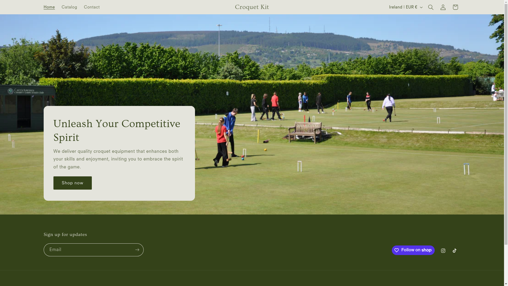 website screenshot of https://croquetkit.com/