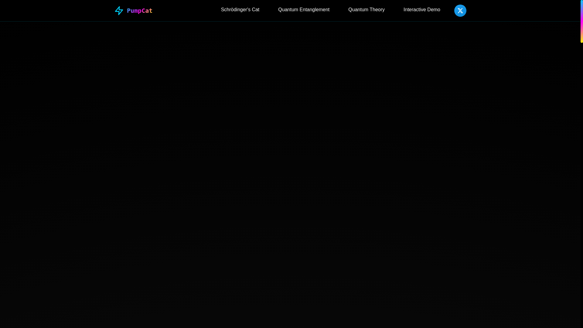 website screenshot of https://quantumcat.meme/