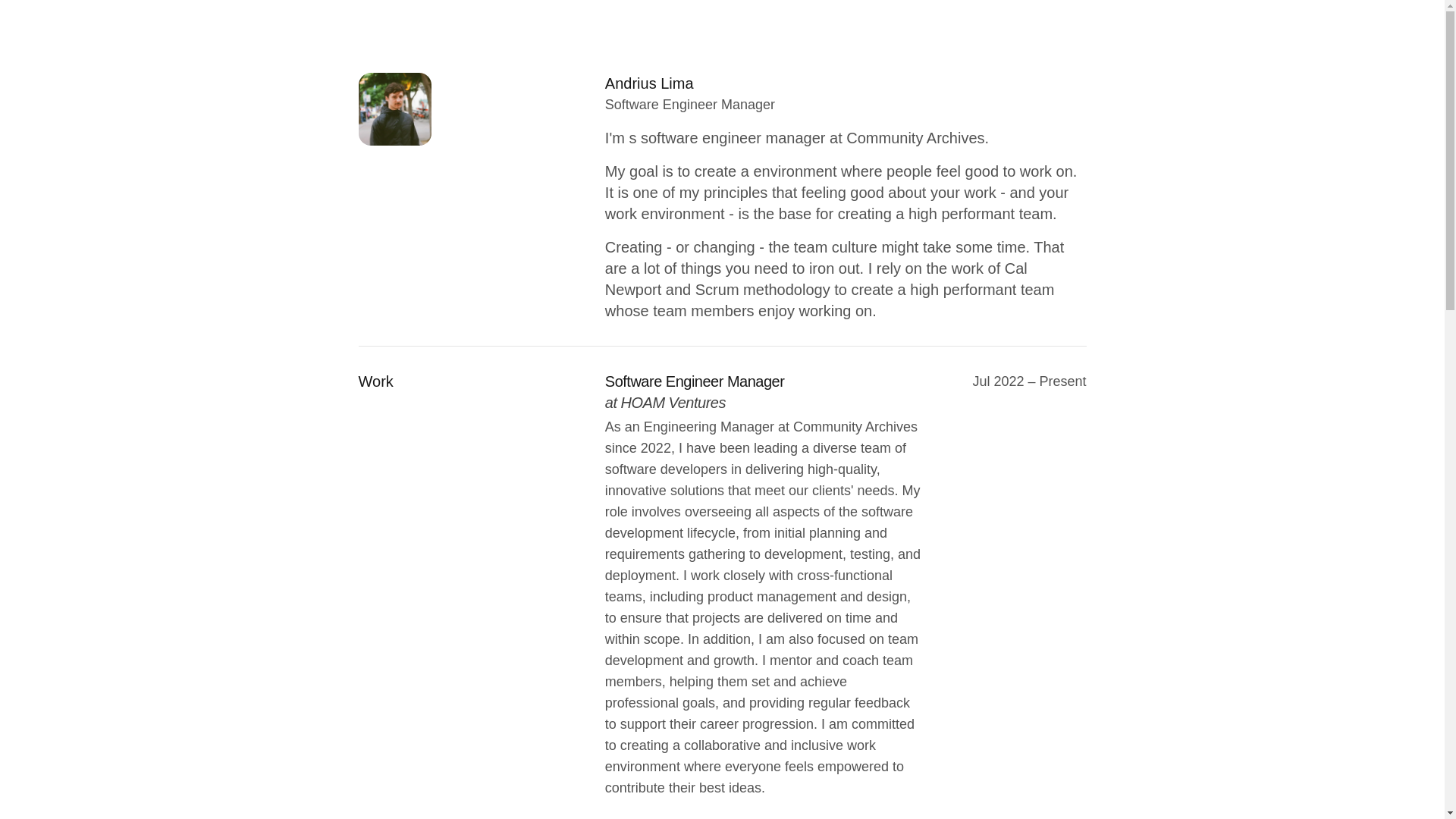 website screenshot of https://andriuslima.pages.dev/