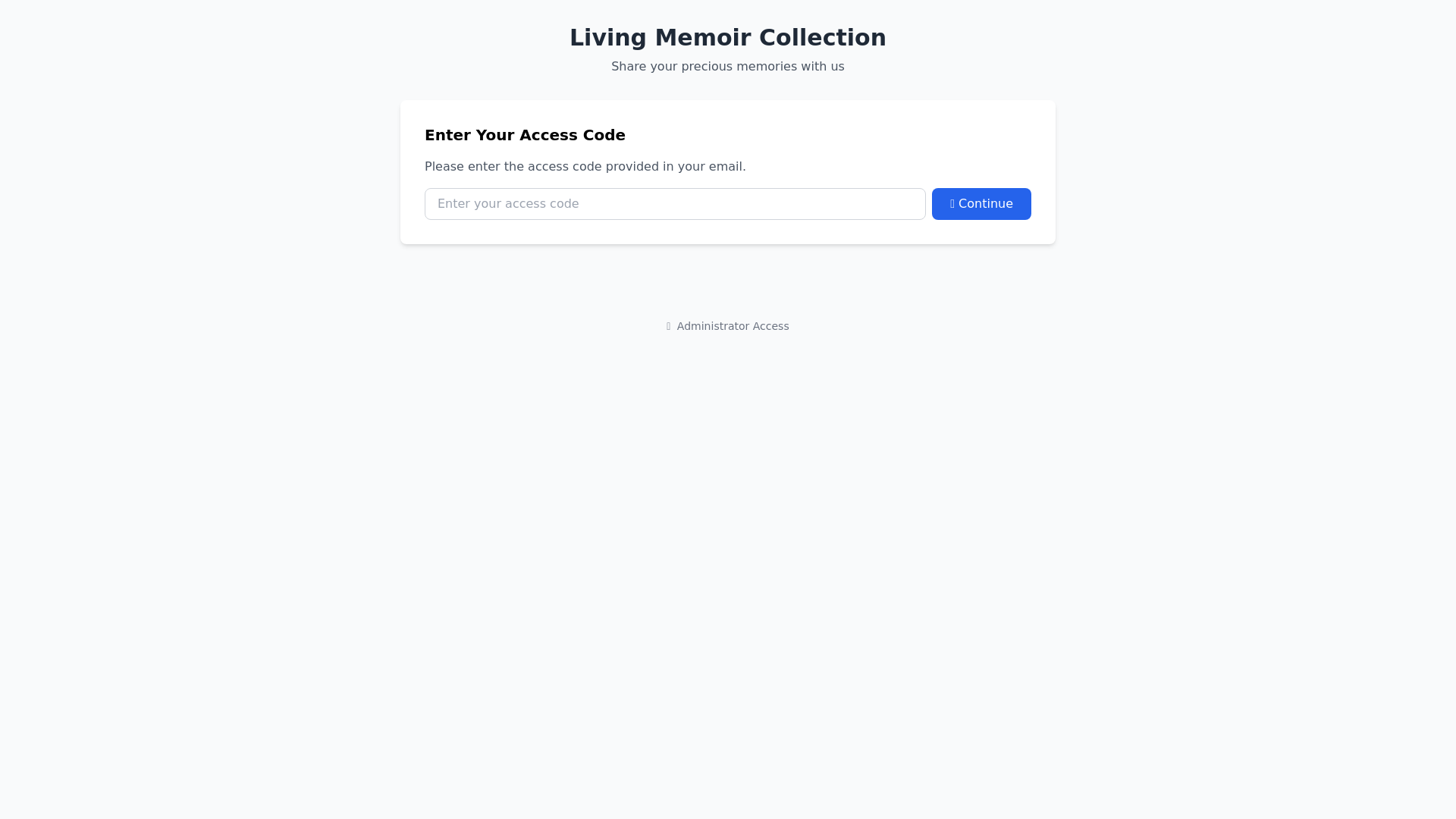 website screenshot of https://living-memoir.pages.dev/