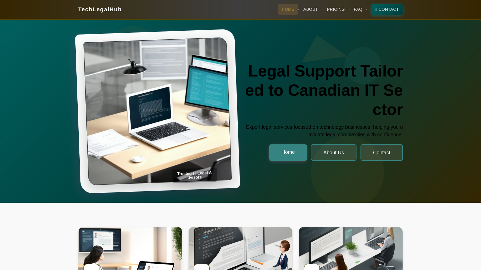 website screenshot of https://techlegalhub.link/